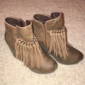 Sbicca booties. 3” heel.